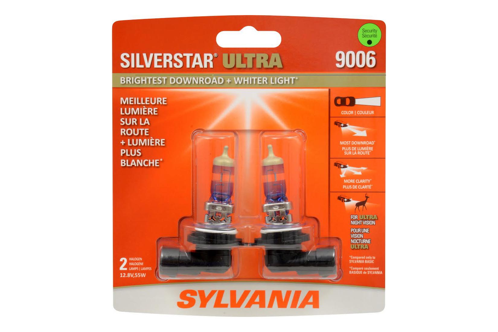 Here’s a set of upgraded Sylvania halogen bulbs. As most factory halogen bulbs are built to a price-point and little else, companies like Sylvania have capitalized on the demand for improved lighting performance without extensive lighting system modification. A quality set of drop-in bulbs like these should improve lighting colour and saturation in most rides.