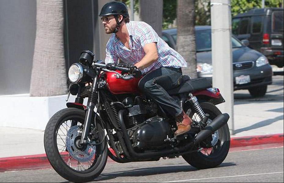The Canadian star is currently filming the much anticipated Deadpool movie, which will hit screens in 2016. For those who don't know, Deadpool is a tongue-in-cheek, fourth-wall-breaking superhero who cracks jokes during even the most intense action scenes. It's possible the film will include motorbike sequences, and Reynolds could probably film those himself (although, let's face it, the insurance company probably wouldn't let him). Reynolds has honed his skills on a large collection, which includes a Triumph Bonneville and a Ducati.