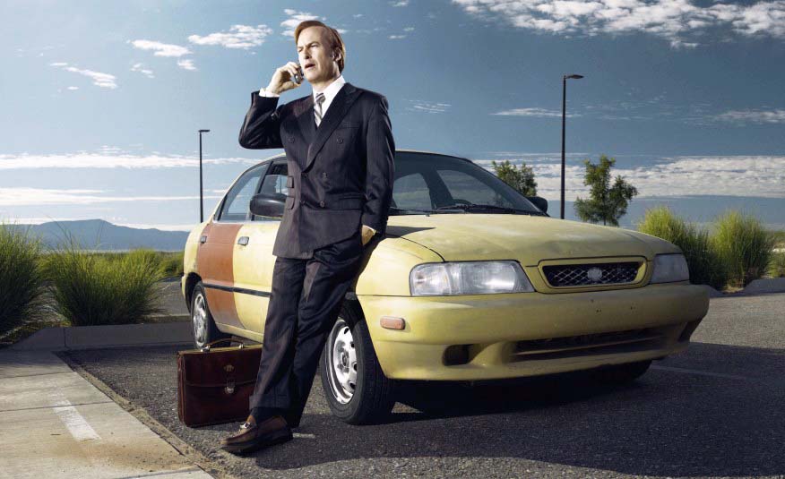 In Breaking Bad, stylish barrister Saul Goodman makes an impression by cruising around in a sleek Cadillac DeVille. However, in this series, which serves as a prequel, Saul is just starting out -- in fact, he hasn't acquired either the Cadillac or the name "Saul Goodman." Instead, struggling public defender Jimmy McGill struggles to make it from point A to point B in a run-down Suzuki Esteem, complete with mismatched rear door. A couple of things bear mentioning. First, the name "esteem" is highly ironic here. Second, it will be interesting if this show can make something of an icon of the car, which suffered from such poor sales it helped persuade Suzuki to pull out of the North American automobile market entirely.