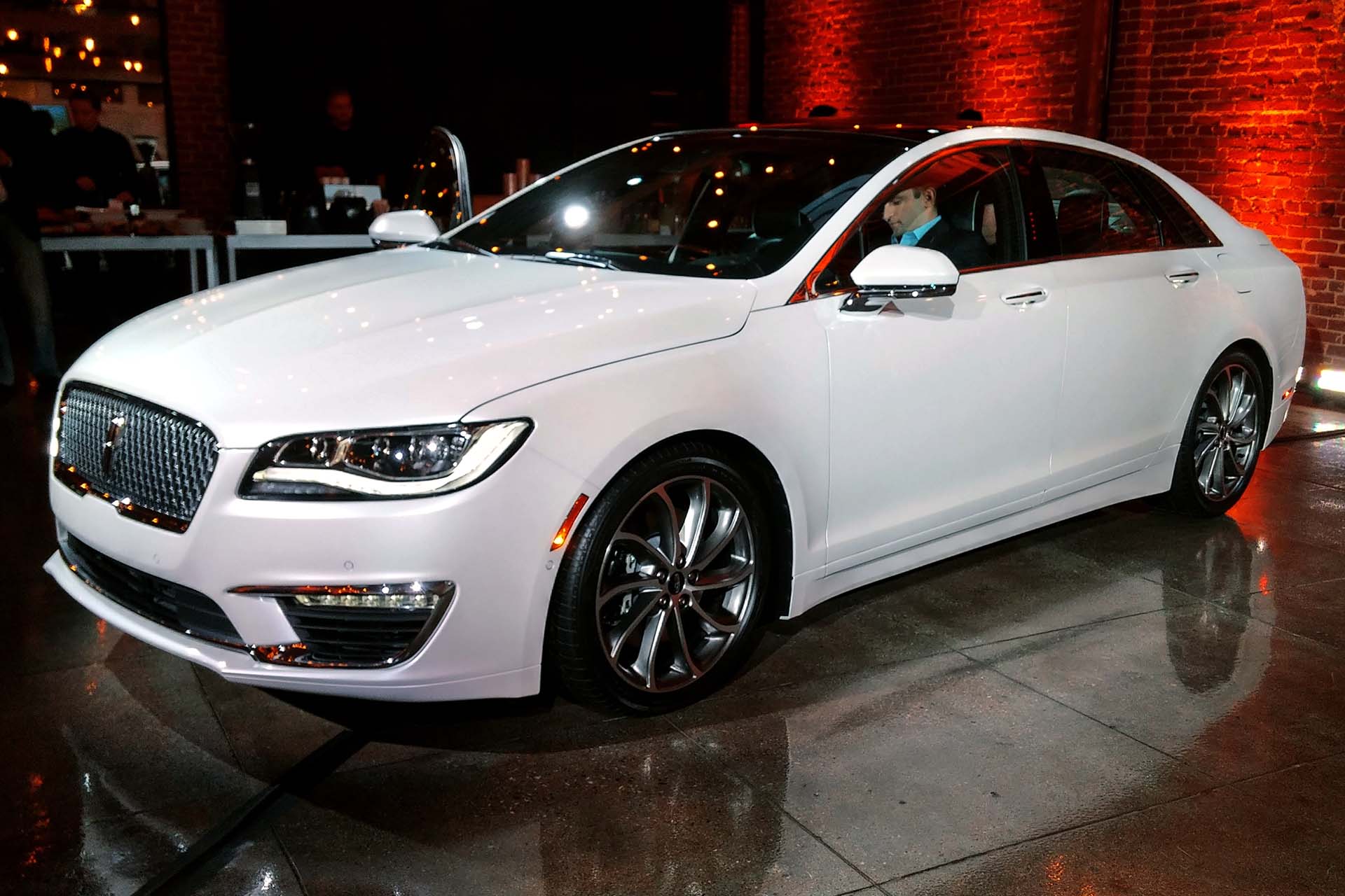 At the 2015 Los Angeles Auto Show, Lincoln showed the 2017 MKZ sedan, the first car to feature new front end styling inspired by the recent Continental Concept, which will soon migrate to the rest of the Lincoln lineup in an effort to give the brand a stronger identity and boost sales.