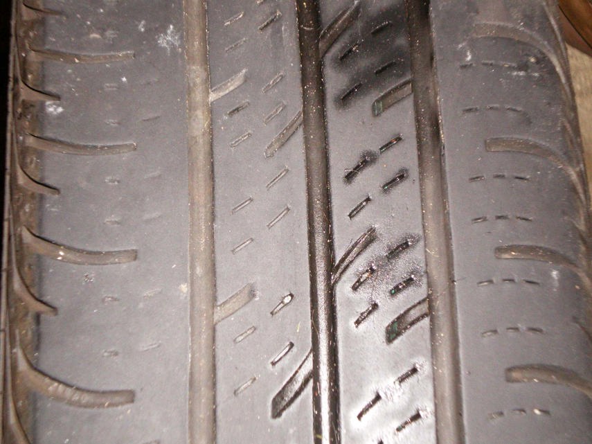 Look at your tire treads. They should be evenly worn across their entire width, with a minimum tread-depth specified in your owner’s manual. If your tires are worn unevenly, perhaps with more wear present on the very inner portion of the tread than the outside, you’ve likely got an alignment problem.