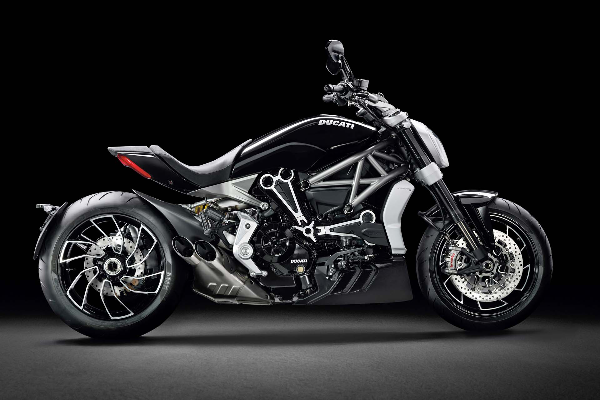 “It will do everything a cruiser won’t,” says Ducati, and if first impressions count for anything the Ducati xDiavel will be a bruiser when it hits showroom floors. The 95 lb-ft, 1,262cc engine is equipped with MotoGP-derived Ducati Power Launch software.