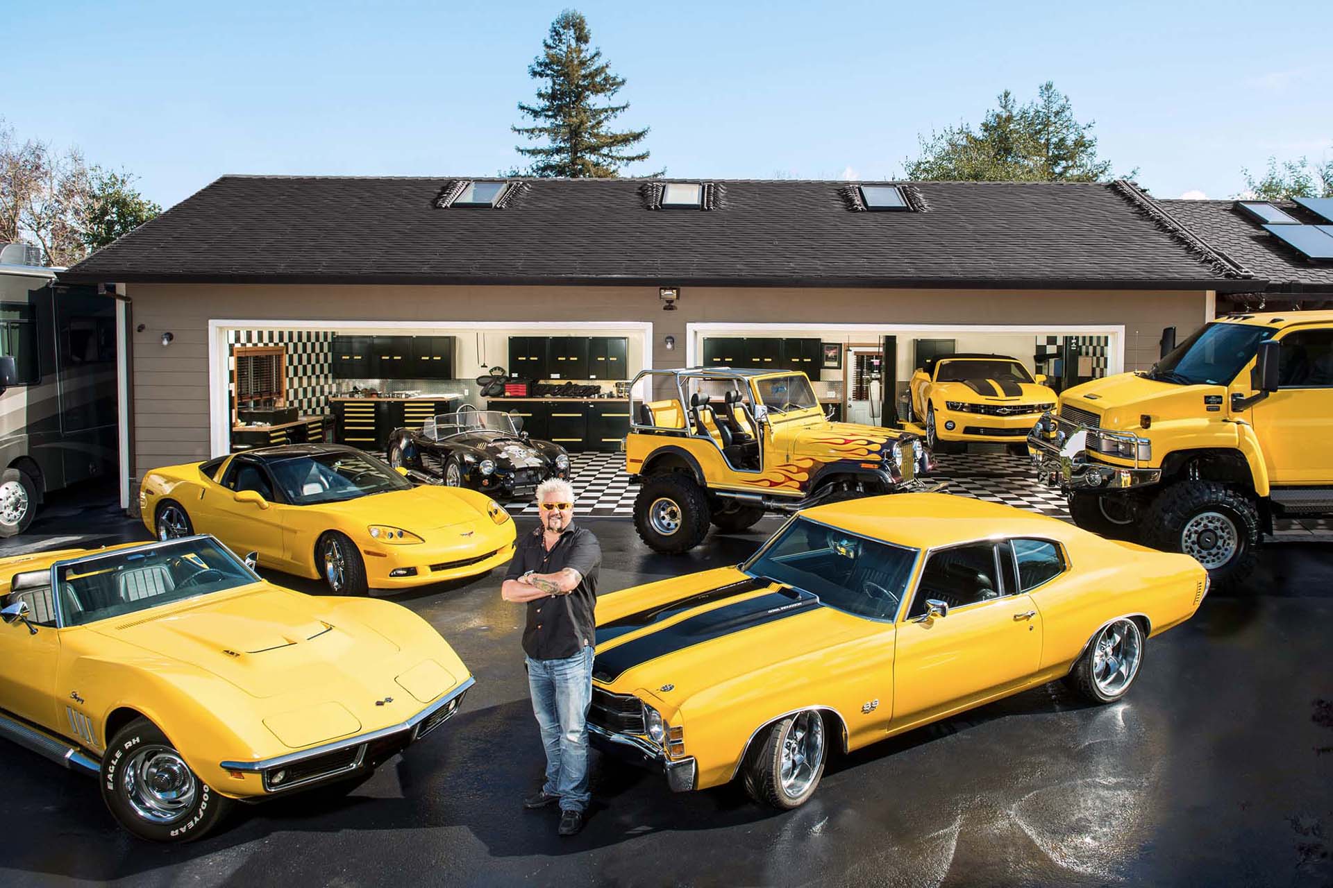 The flamboyant Fieri favours yellow automobiles, including a Camaro, Corvette, and a Lamborghini Gallardo. Incredibly, a few years ago, his Gallardo was stolen from a dealership by a 16-year-old, who was later sentenced to life in jail for other crimes.