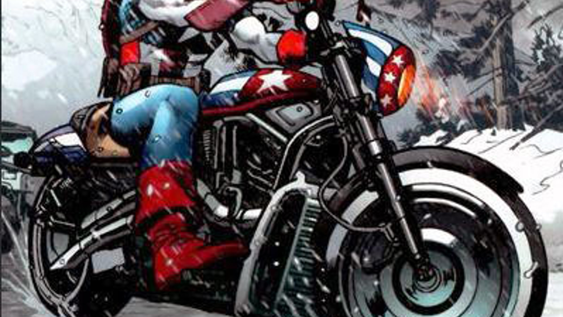 For almost all of his 70-year existence, Captain America has utilised this custom detailed vehicle, although the frequency of its usage ebbs and flows as the writers come and go. Usually, it's painted in garish red, white and blue scheme, matching Cap's own colour scheme. Of course, it's a Harley and what else would it be? In the case of a guy called Captain America, you can forgive a little patriotism.