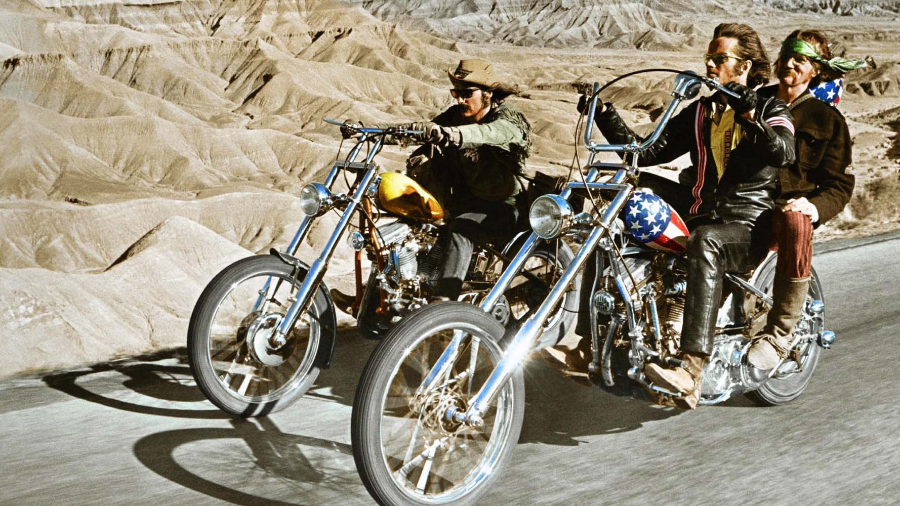 The chopper hit pop-culture pay dirt in 1969 with <em>Easy Rider</em>. Peter Fonda's bike, called Captain America, became a star in its own right, and suddenly, everybody had to have their own chopper. So far none have matched, let alone exceeded, this definitive bike. To this day, nearly a half-century later, fans still customize their own bikes to mimic the most famous chopper of all.