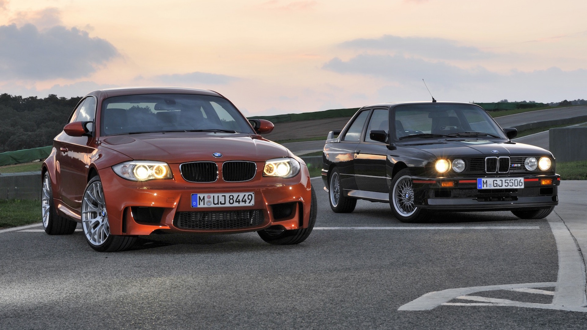 BMW 1 Series M Coupe and BMW M3 Sport Evolution.