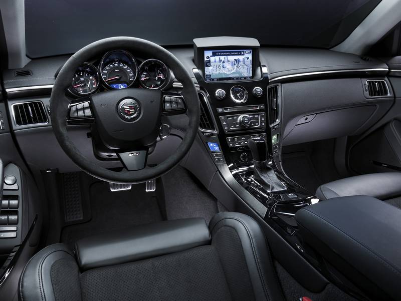 CTS-V features a cabin with Obsidian black trim and microfiber accents. X09CA_CT019  (United States)