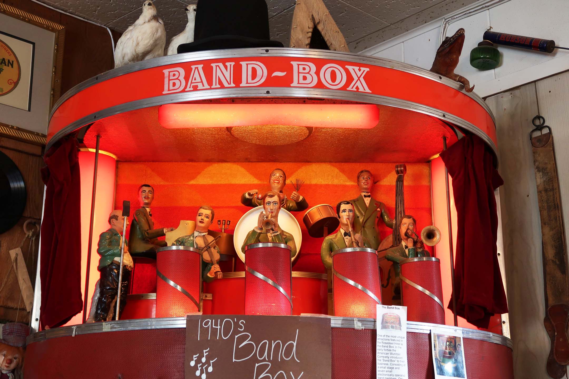 Don't miss the Band Box at the Last Chance Saloon