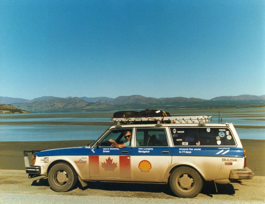 Garry Sowerby and Ken Langley take a Volvo around the world in 1980