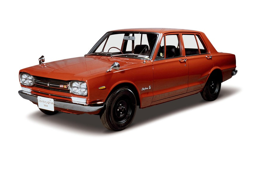 They called it <i>Hakosuka</i>, literally box Skyline. There's a pretty simplicity to its lines now, but back then the first GT-R didn't look like much. However, under those reserved four-door looks was a 2.0L 160 hp straight-six that was strong-running and tough enough to go the distance. 
